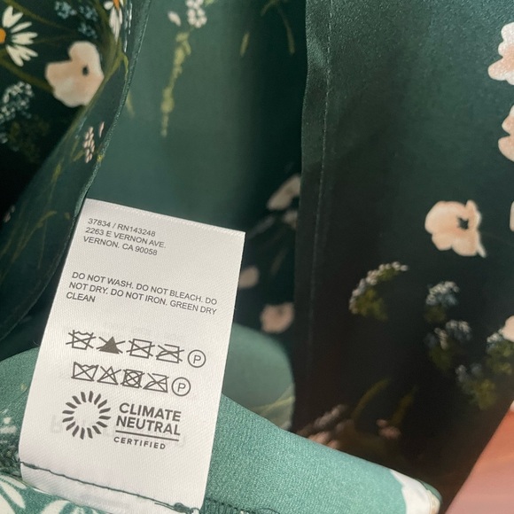 Brand new reformation Frankie Silk Dress - Picture 12 of 14